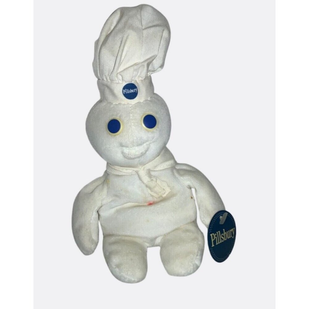 Pillsbury Doughboy 1997 Poppin Fresh 8 inch Beanie Plush Bean Bag Doll by Dakin